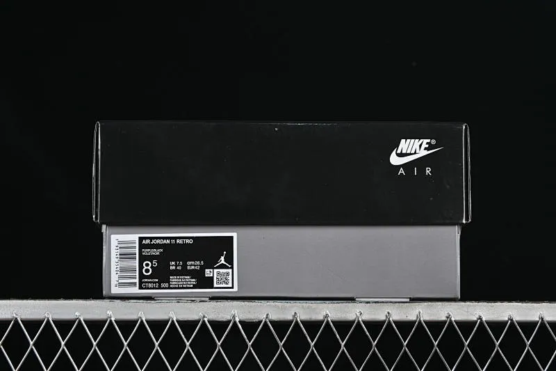 All categories Air Jordan Jordan series basketball shoes Air Jordan 11 Air Jordan 11 Retro AJ11 Joe 11 black and purple CT8012-500